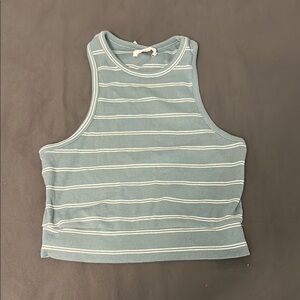 Target Green and White Striped Tank Top